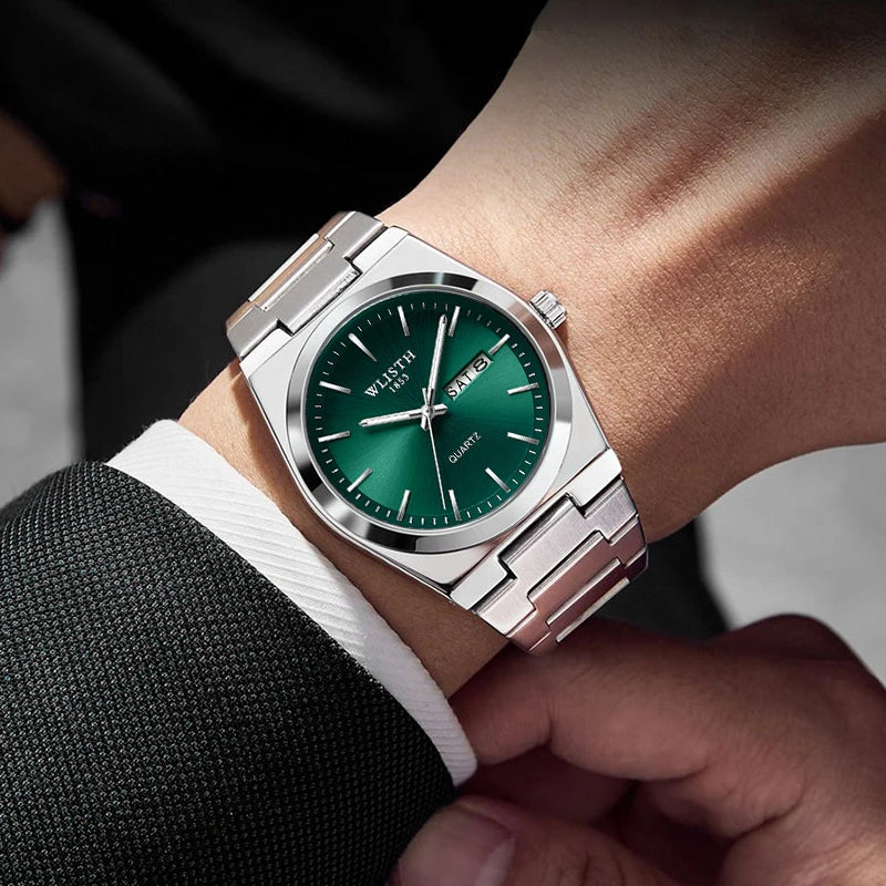 Rivora Meridian Steel Watch. A refined expression of modern precision. Designed for everyday elegance with a clean, minimal aesthetic.