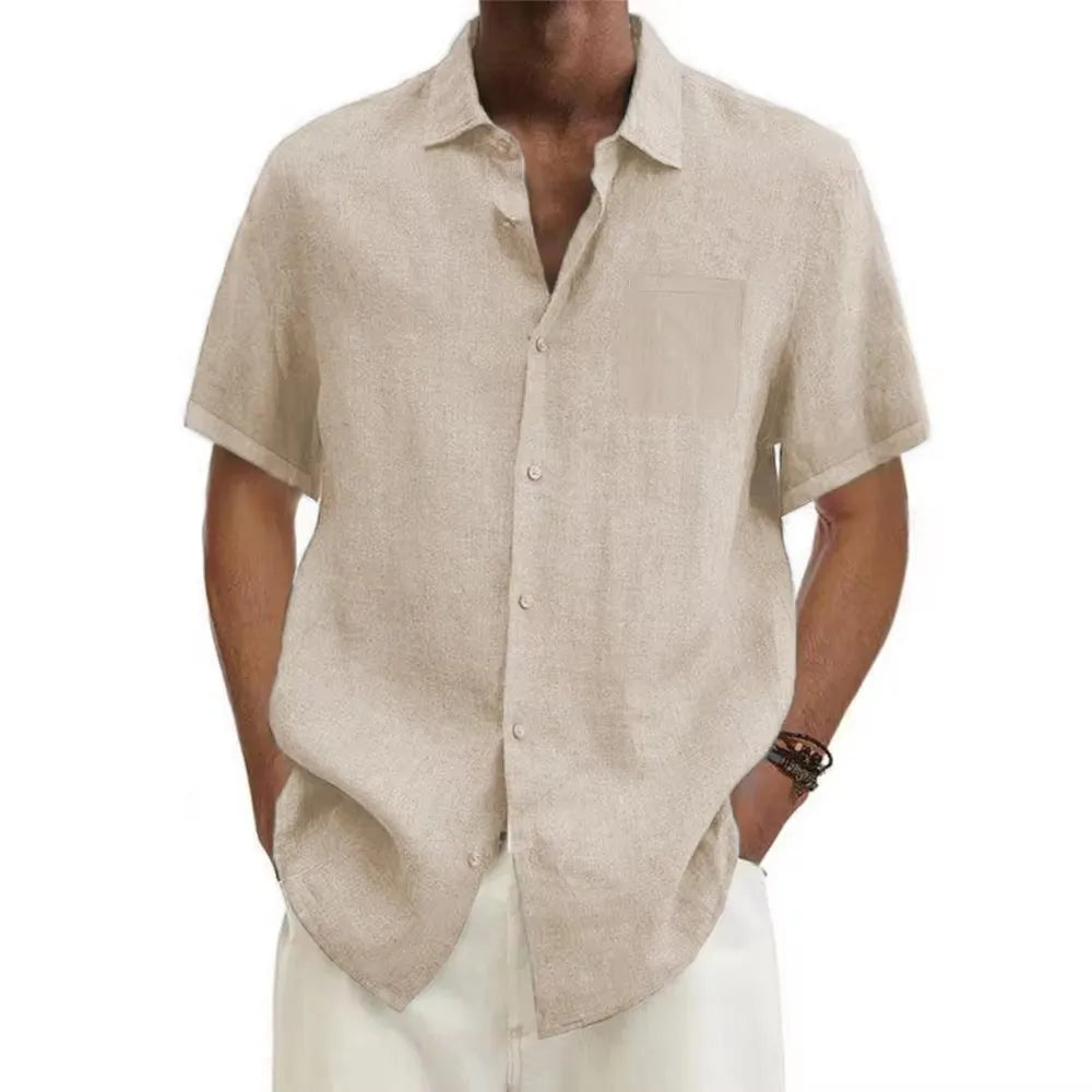 Rivora| Linen Hot classy coastal shirt