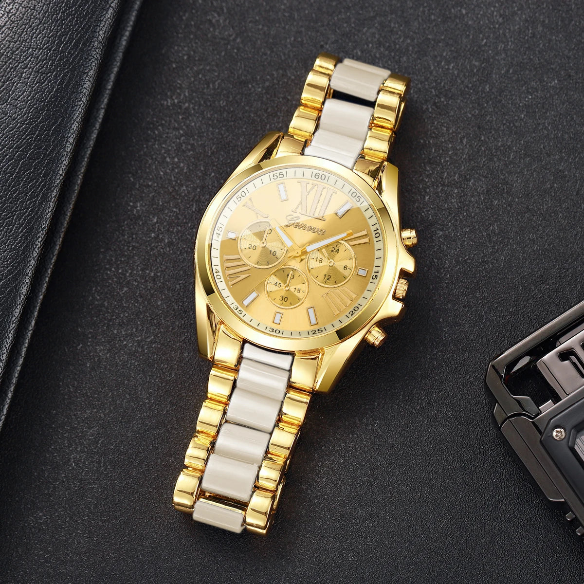 Roma Dial Luxury Quartz Watch – Executive Business Edition