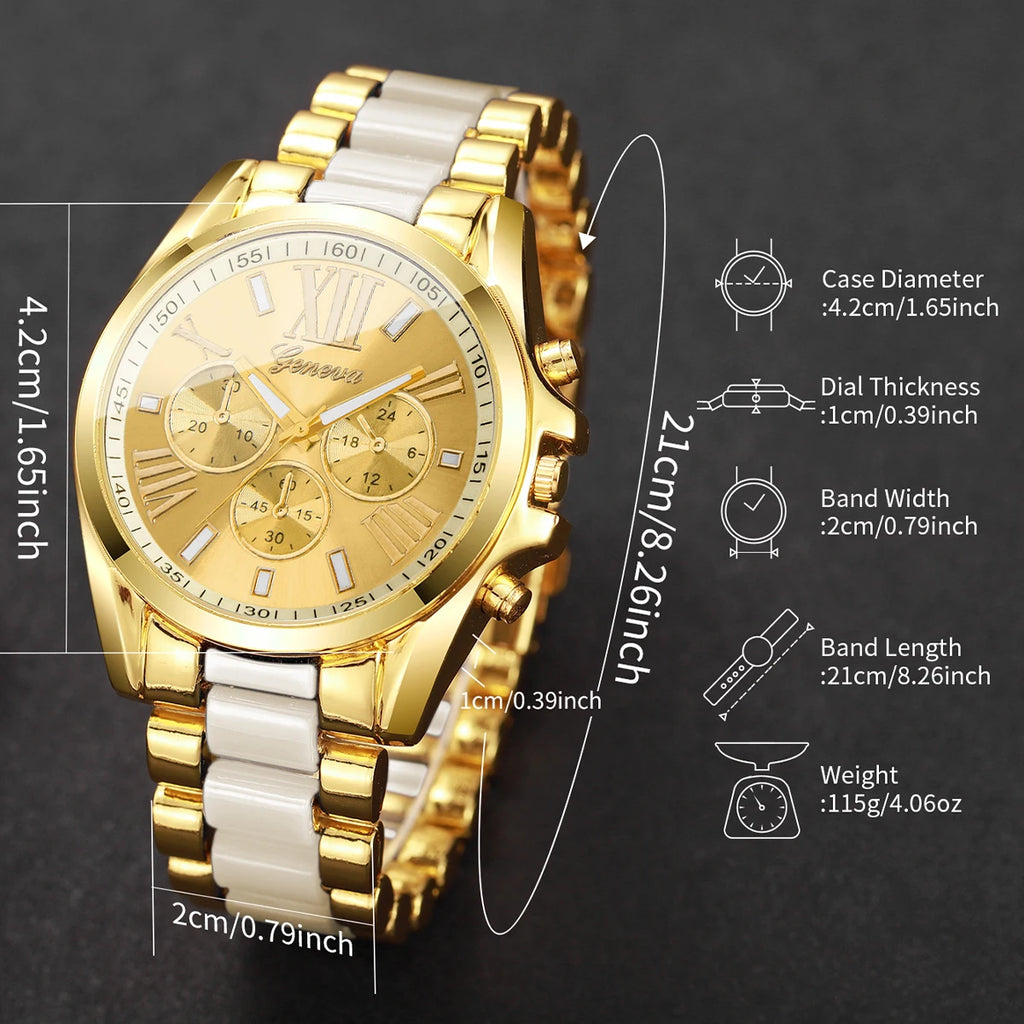 Roma Dial Luxury Quartz Watch – Executive Business Edition