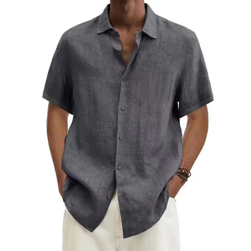 Rivora| Linen Hot classy coastal shirt