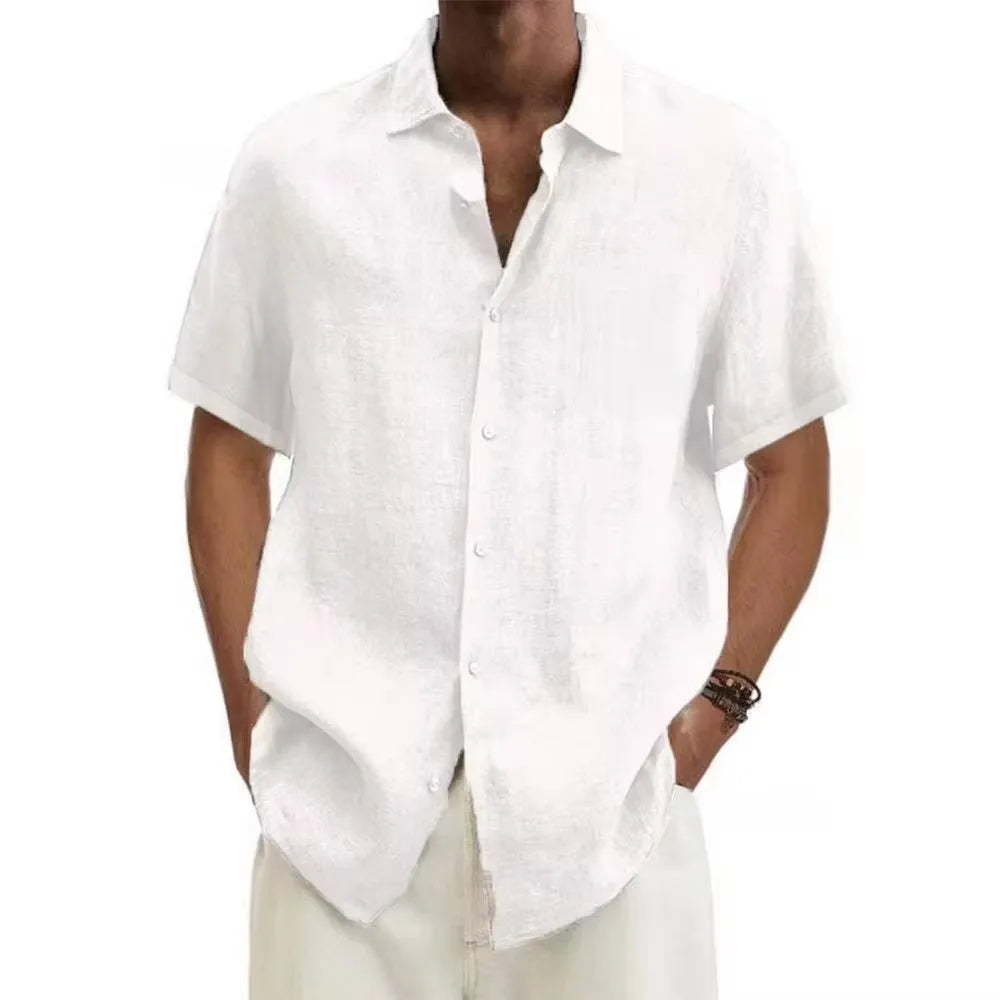 Rivora| Linen Hot classy coastal shirt