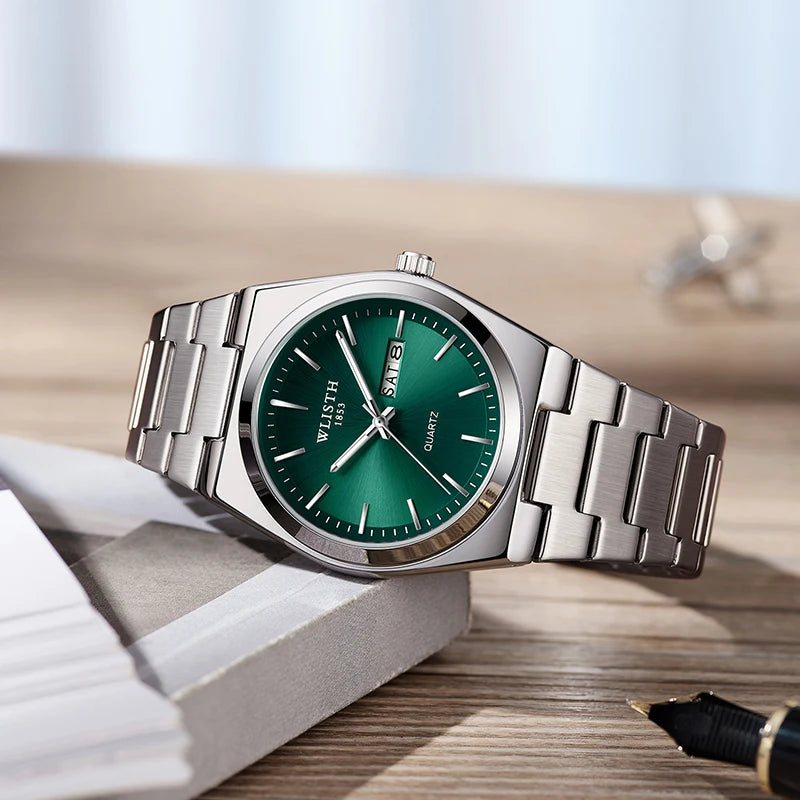 Rivora Meridian Steel Watch. A refined expression of modern precision. Designed for everyday elegance with a clean, minimal aesthetic.