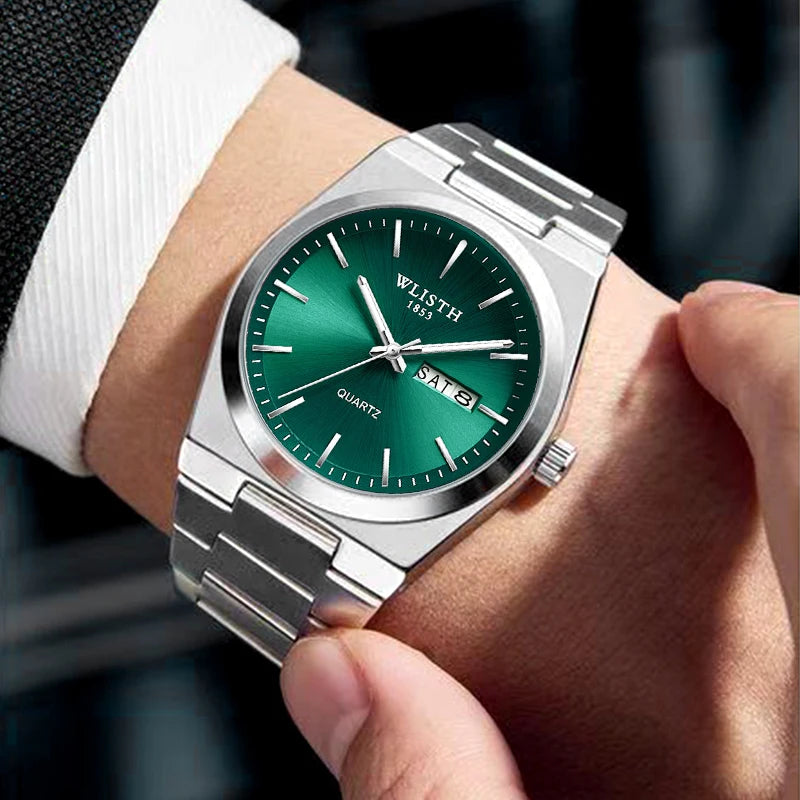 Rivora Meridian Steel Watch. A refined expression of modern precision. Designed for everyday elegance with a clean, minimal aesthetic.