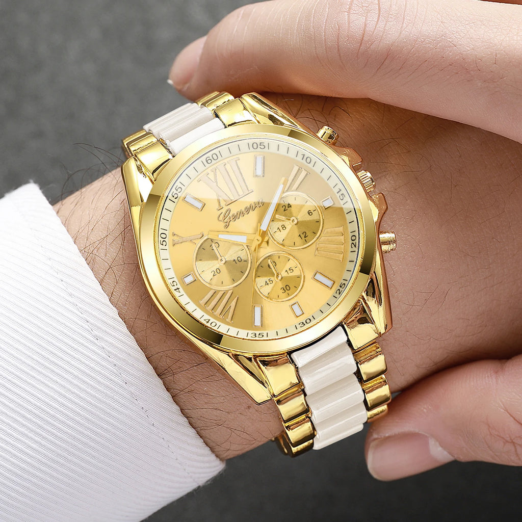 Roma Dial Luxury Quartz Watch – Executive Business Edition