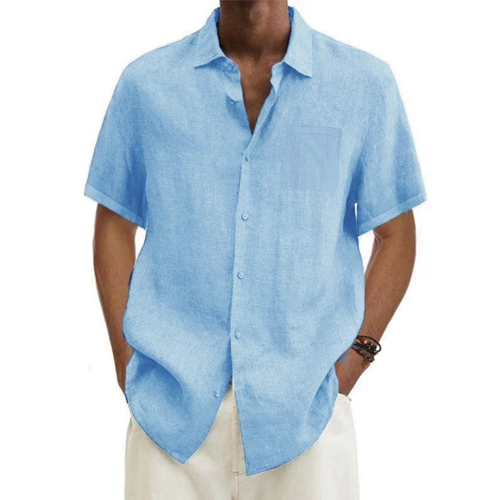 Rivora| Linen Hot classy coastal shirt