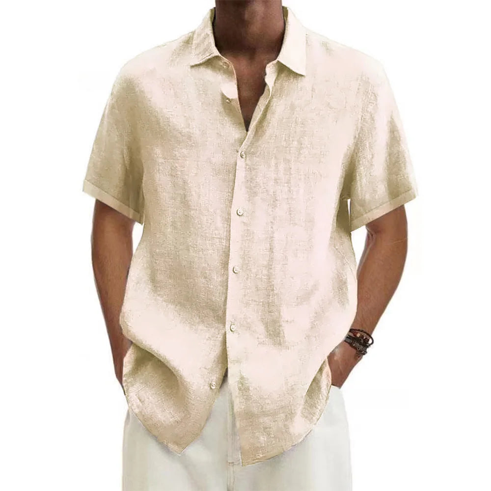 Rivora| Linen Hot classy coastal shirt