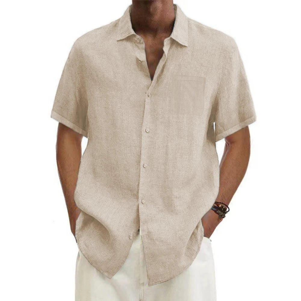 Rivora| Linen Hot classy coastal shirt